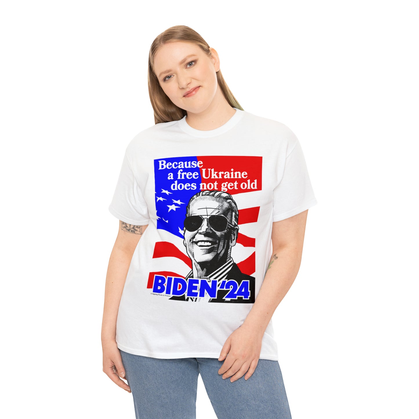 Because a free Ukraine does not get old Unisex Heavy Cotton Tee