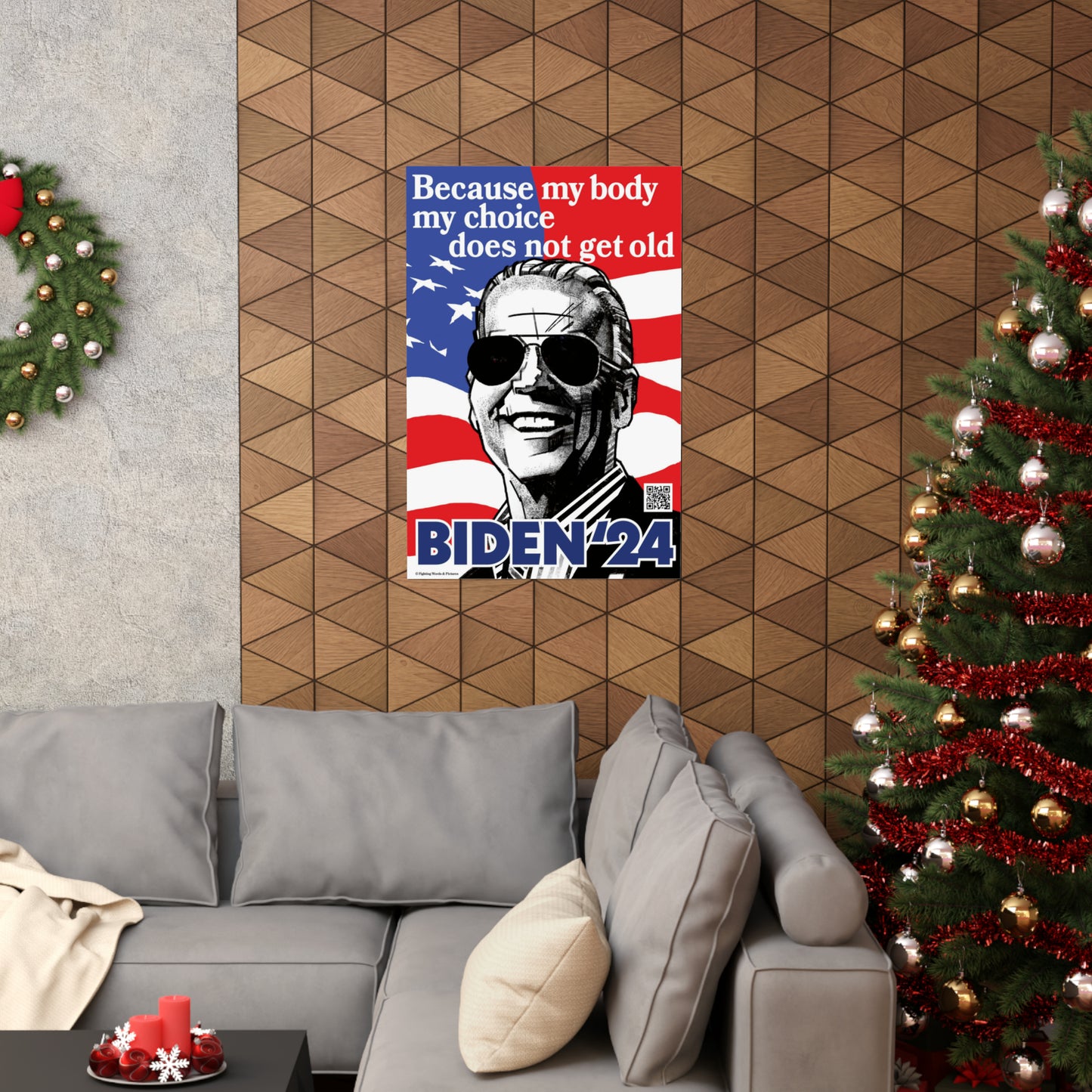BIDEN'24 Because my body my choice does not get old Premium Matte Vertical Posters